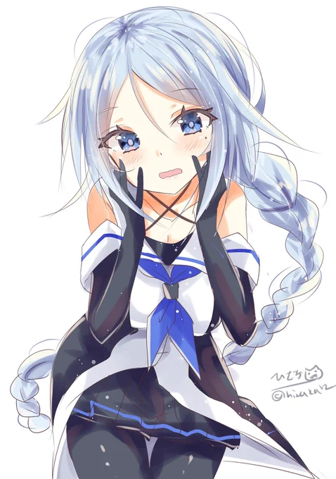 「海風が、一番ですか? あ、ありがとうございます! なんだか恥ずかしい…」海風
#艦これ版深夜の真剣お絵描き60分一本勝負
#艦これ版真剣お絵描き60分一本勝負_20191127 
