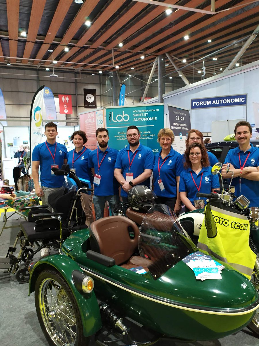 FondationHopale's tweet photo. Nos équipes de Calvé sont présentes à #Lille sur le @SalonAutonomic jusque demain soir pour présenter notre
auto-école adaptée, atelier de #prothèses sans oublier nos plateaux techniques hyperspécialisés et équipés des dernières technologies comme #exosquelette ou #vectorelite 😊 https://t.co/yTlFCZFbOm