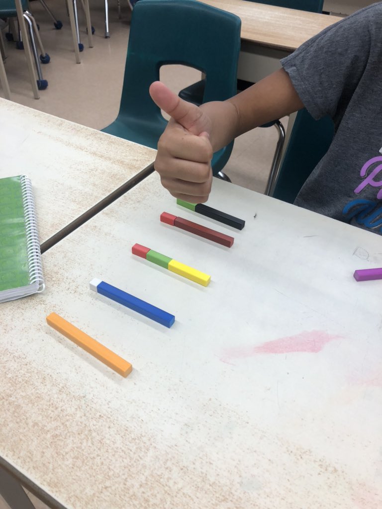 JT_Murdoch's tweet photo. Showing our knowledge of decimals using cuisenaire rods! https://t.co/l7r0ylVYJh