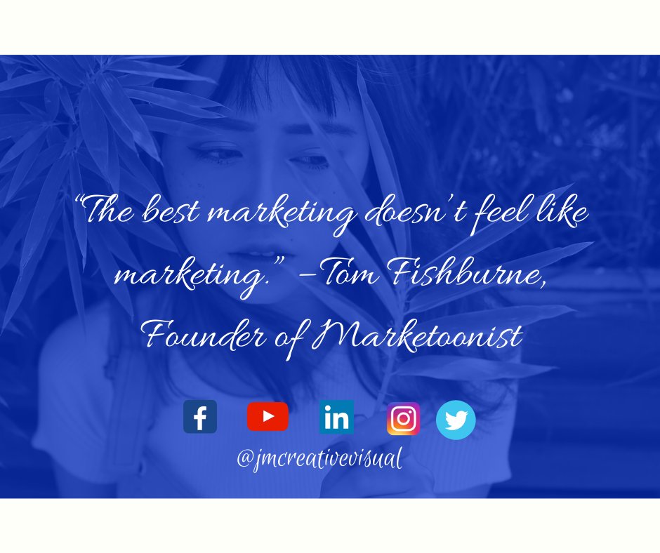 JmCreative's tweet photo. This short piece of advice is so relevant in today’s digital marketing landscape. Consumers are savvy. They are very aware of what’s an ad, whether that be a banner on a website or paid search. https://t.co/YeBKGYFwsM
