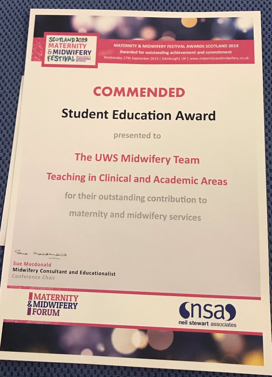 LucPowls's tweet image. Congratulations to the fabulous midwifery team @UniWestScotland Well deserved @MidwiferyForum @NESnmahp @HowieLyz 🎉🎉🎉