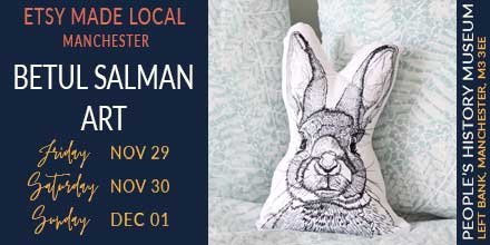 EtsyMCR's tweet photo. We're excited to be joined by @BetulSalman this weekend for Etsy Made Local: Manchester! Betul's intricate line drawings often feature animals, flowers, seasonal themes and cars, and are available to buy as prints, greetings cards, stickers, mugs and more! #EtsyMadeLocalUK #Etsy https://t.co/SyWOVhrihC