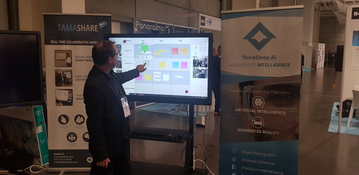AntoineChotard's tweet photo. Last moments pour team @matransfonum à #VivIndustry avec démonstrateur #prototypage + #usineconnectée + #supervision ft. Yannick en Mr Loyal > beau pack compétences @NvelleAquitaine / @Tamaplace33 @Numii_IoT @ITECAnews @diota_ar @MeshroomVR @vlmrobotics @sevenshapes_7S @airudit https://t.co/QhFDNGtjSS
