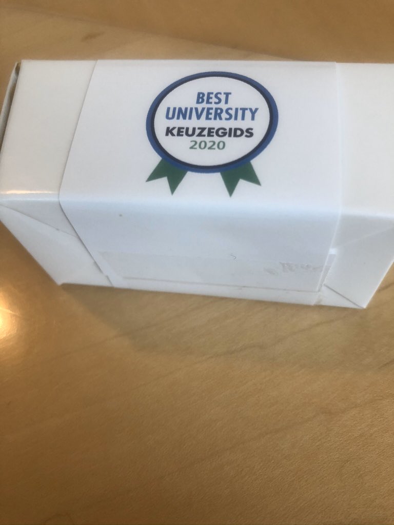 For the 15th year in a row, a survey of 270,000 students rated Wageningen University as the best university in NL, with 15 of our 19 academic curricula ranked as the very top &amp; plant sciences topping everybody else. Chocolates to show how proud we are of all staff &amp;students @wur!