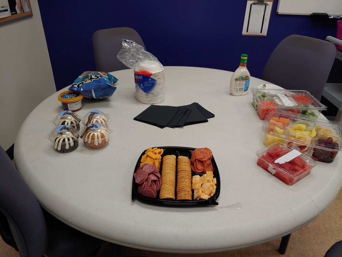Metro_Meg's tweet photo. Happy Thanksgiving from or Kentwood crew. ❤️🍗🦃 We decided to have some snacks together for those of us working today. https://t.co/TVDqJbqiYT