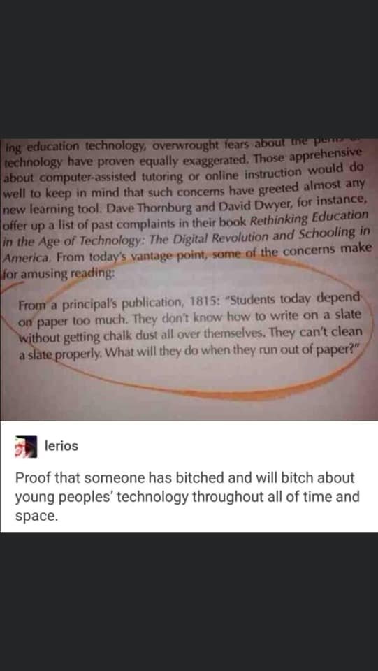 eminethe1st's tweet photo. Older generation bitched about younger ones as long as time. Or in reverse, the younger generation rubbed the older generation the wrong way... :) https://t.co/OyjqAZcEmd