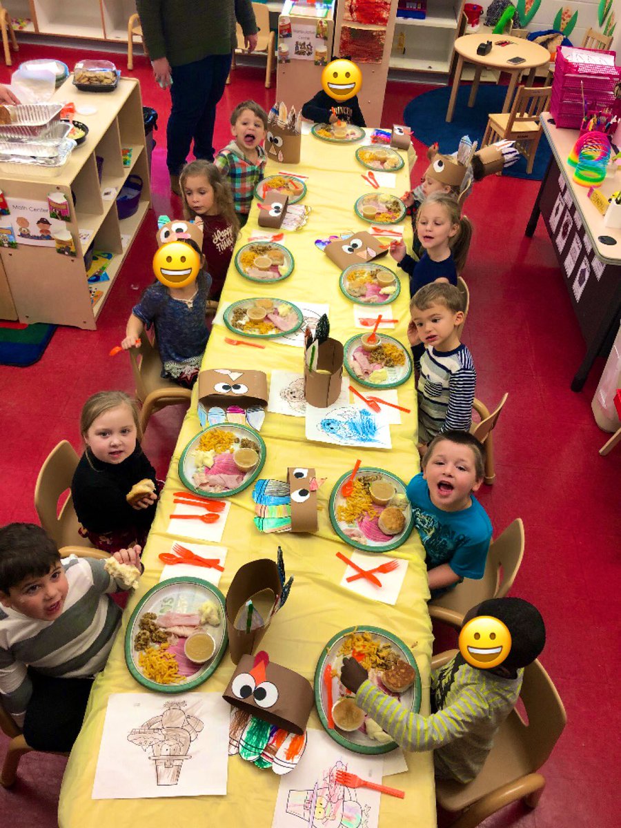 THANKFUL ❤️🧡 so grateful for these amazing students!! 🦃 #doingitdonahue 🐢 #thanksgivingfeast #prek 😊