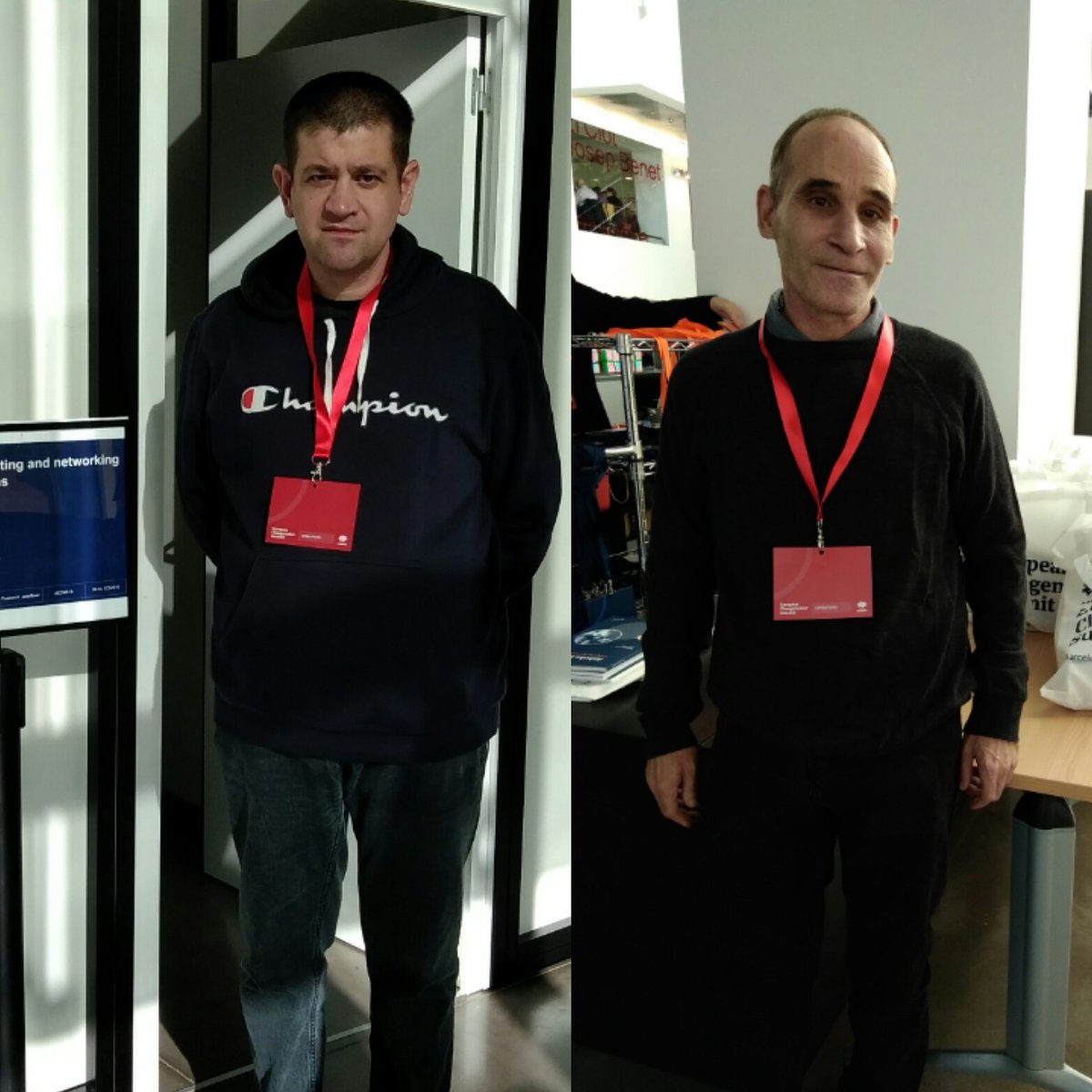 acidH_IL's tweet photo. La Cristy, l'Albert, l'Héctor, l'Alberto i el Robert s'enduen molt bon record de l"experiència de #voluntariat viscuda aquests dies a l'European #ChangemakerSummit @AshokaSpain #socialinnovation  #ECMS19 #femlaILvisible #inteligencialimit #altrescapacitats #atenciointegral https://t.co/LSTNl5wbuk