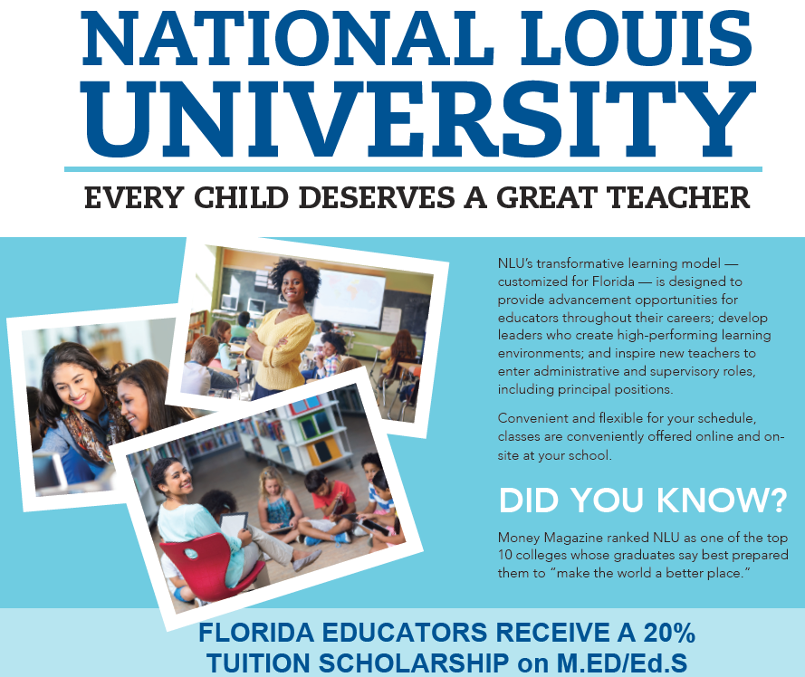 blaise_covelli's tweet photo. National Louis University Tampa now has a Florida Educators Scholarship. #teacher #principals #hillsboroughschooldistrict https://t.co/GcHTnAaHpU