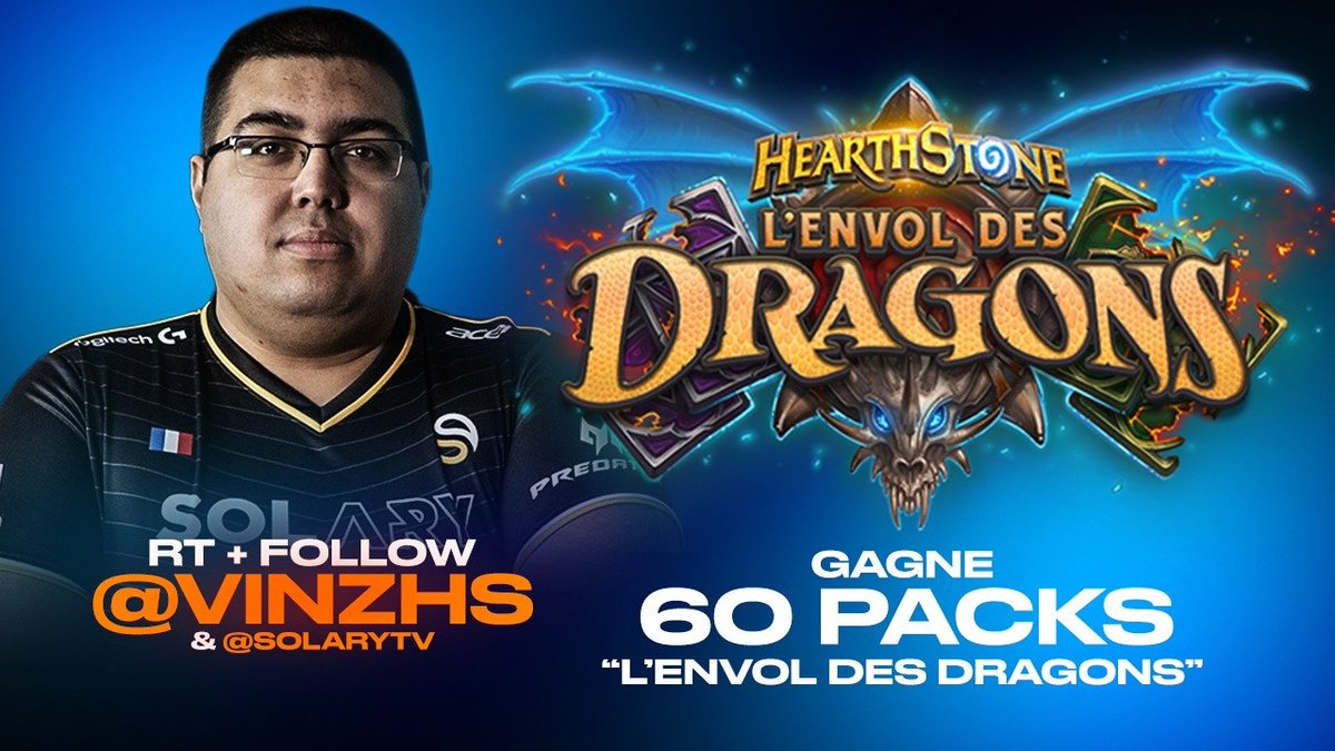 VinzHS's tweet image. Grâce à Blizzard je vous offre une préco de 60 paquets de l'extension l'Envol des Dragons !

Tirage au sort le 5 novembre , comme d'habitude follow RT toussa !

GL à tous :)