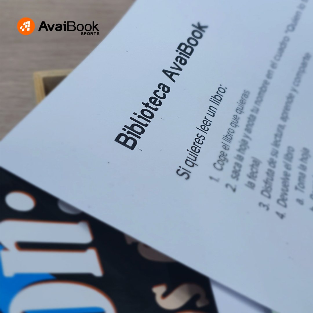 ¡Se inaugura la biblioteca AvaiBook! 😍

Unos cuantos libros están disponibles en nuestra nueva biblioteca para leer, aprender y compartir con los demás 🤗

Aunque parezca mentira... ya hay lista de espera 🙊

#AvaiBook #AvaiBookSports