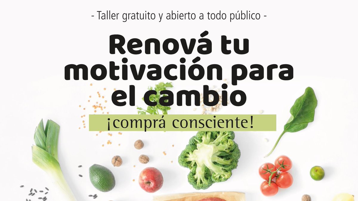 Te invitamos al taller gratuito y abierto a la comunidad el 𝗷𝘂𝗲𝘃𝗲𝘀 𝟮𝟴 𝗱𝗲 𝗻𝗼𝘃𝗶𝗲𝗺𝗯𝗿𝗲 𝗱𝗲 𝟭𝟱 𝗮 𝟭𝟳𝗵,𝗦𝗨𝗠 𝗱𝗲 𝗗𝗔𝗠𝗦𝗨 para trabajar técnicas de motivación para aumentar nuestra autoeficacia hacia el cambio, ¡comprá conciente!