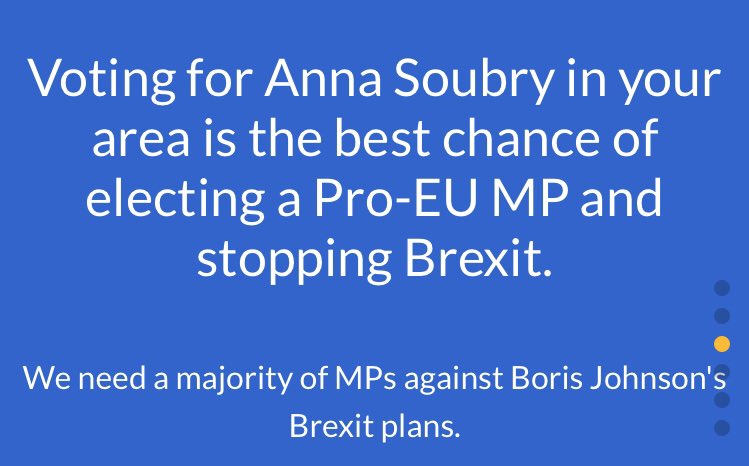 broxchangeUK's tweet photo. 🚨 OPINION POLL OUT TODAY 🚨

@BestForBritain’s survey of 39,000 voters endorses Anna Soubry as the candidate best placed in Broxtowe to stop Brexit 👇 https://t.co/MggcKwIWdG