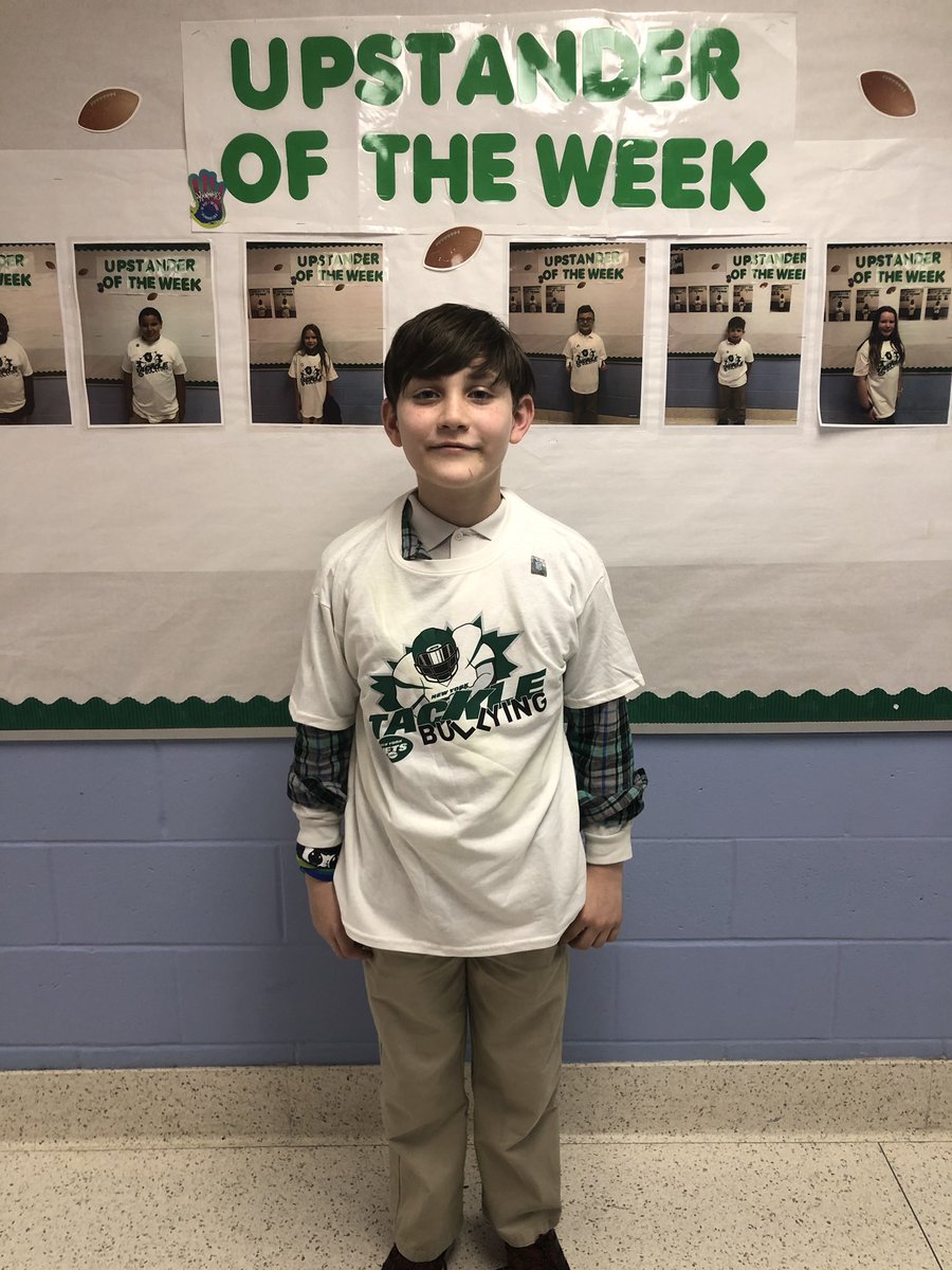 AAA P.E. (@aaa_p_e) on Twitter photo Congratulations to Marley for being the Jets Upstander of the Week! #JetsTackleBullying <a href="/STOMPOutBullyng/">The Official STOMP Out Bullying</a> <a href="/nyjets/">New York Jets</a> @LoveBethpage @AAAlbelementary Congratulations to Marley for being the Jets Upstander of the Week! #JetsTackleBullying <a href="/STOMPOutBullyng/">The Official STOMP Out Bullying</a> <a href="/nyjets/">New York Jets</a> @LoveBethpage @AAAlbelementary