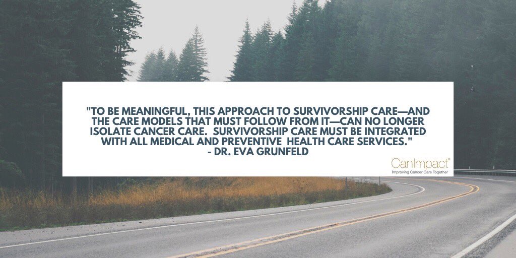 CanIMPACT_Study's tweet photo. Dr Eva Grunfeld’s #survivorship 2.0 commentary is in Dec issue of @ASCO Journal of Clinical Oncology, where she shares reflections about how we can better support #cancersurvivors. https://t.co/KK3GwY8zkQ https://t.co/vlmbWqX5cu