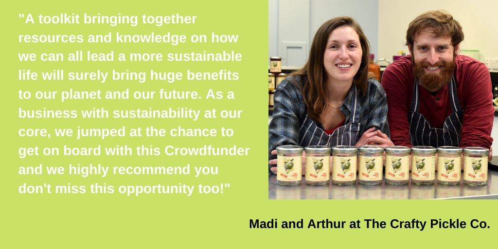 EC_magazine's tweet photo. Very excited that @Craftypickleco have backed our #EthicalLifestyleToolkit #Crowdfunder and sponsored the project! Thank you for your support https://t.co/hvnYu8odQJ https://t.co/Ckm9pZdImk https://t.co/X0w4mCbTbm