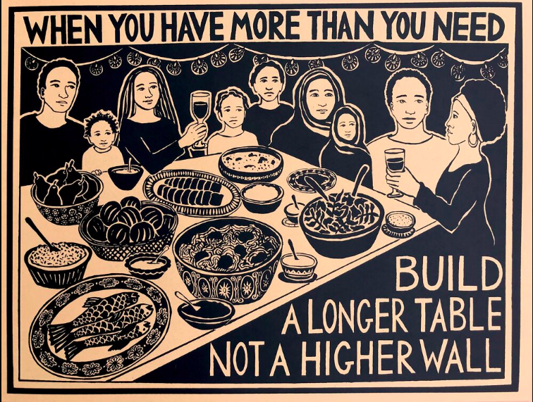 KinoBorder's tweet photo. May this holiday week be one of hospitality, generosity, and sharing what we have with all of our neighbors.  (Image credit: Radici Studios) https://t.co/mzZ4jQdZtq