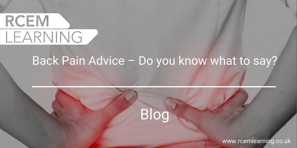Acute back pain is something that we see fairly often in the #ED and while we’re all good at ruling out red flags and diagnosing “sciatica”, we may not put the same amount of effort in advising our low risk patients on ways to improve. Keep reading here 👉 bit.ly/2NMumVO