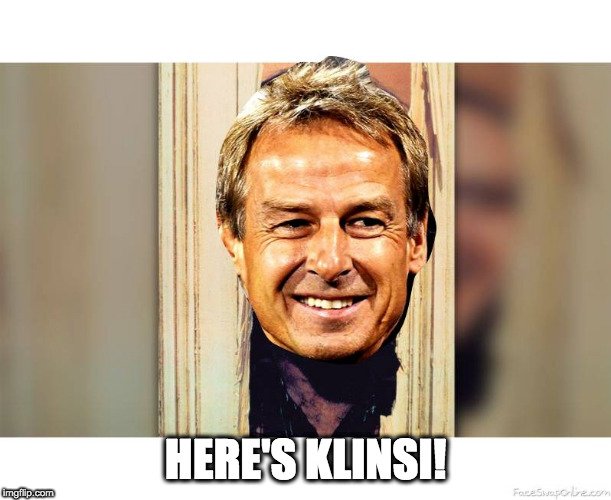 FakeKlinsi's tweet photo. All play and no work makes Klinsi a d..., who am I kidding, I am never dull braus! #Hertha #UnorthodoxLineups #SuperSubs #OKHowler https://t.co/3sPqe8KyCK