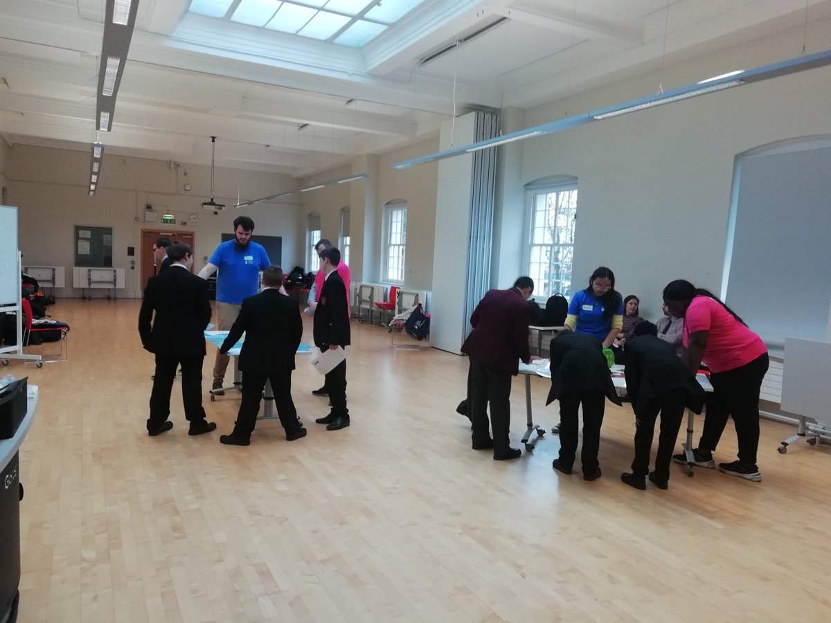 StMarysOutreach's tweet photo. Great to be part of the @AimHigherLSouth year 8 conference at at Goldsmiths University! Looking forward to welcoming more young learners @YourStMarys on the 6th Dec! #pre16 #collaboration https://t.co/g7hEJwejvD