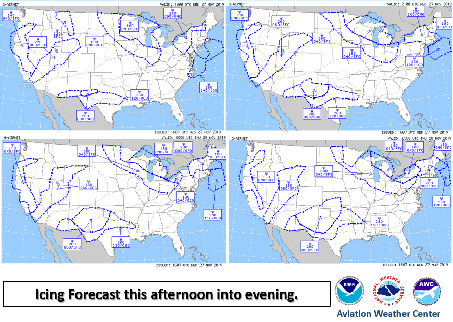 NWSAWC's tweet photo. Mother Nature is giving us a double serving of weather hazards! Here is today's aviation weather forecast. Make sure to head to https://t.co/9KSwE7d5BT and https://t.co/NPToaa4ZLO for the latest conditions whether flying or driving. #Flysafe #drivesafe #AlmostTurkeyTime https://t.co/MOEMjGgXOq