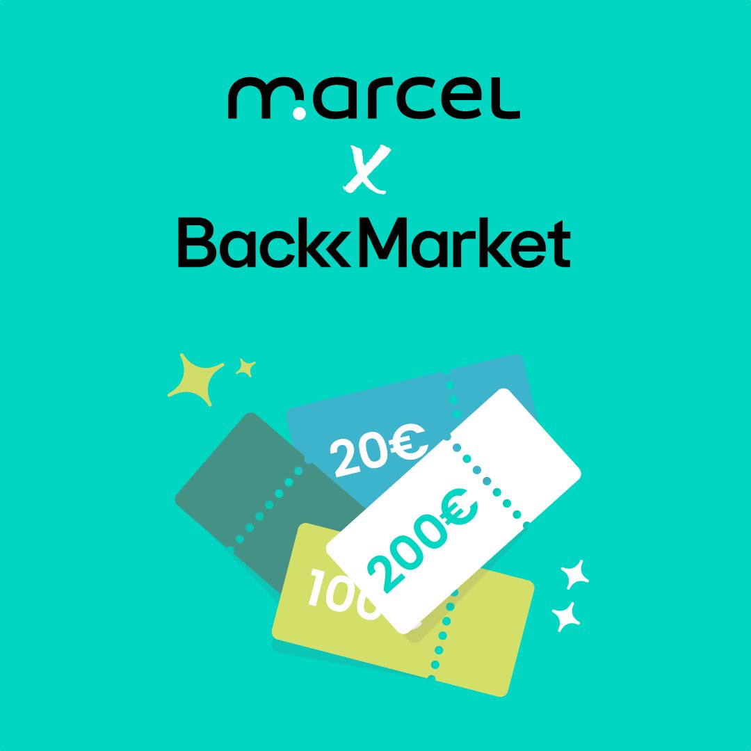 MarcelVTC's tweet image. Pas de vendredi noir chez Marcel, mais on commence Noël en vert avec @backmarket , notre nouvel ami 🤗
Jusqu’au 15 décembre, plus vous parrainez, plus vous gagnez de cartes cadeaux à dépenser sur le site de Back Market 🎁
#backmarcel #backmarket #marcelvtc #parisenmarcel
