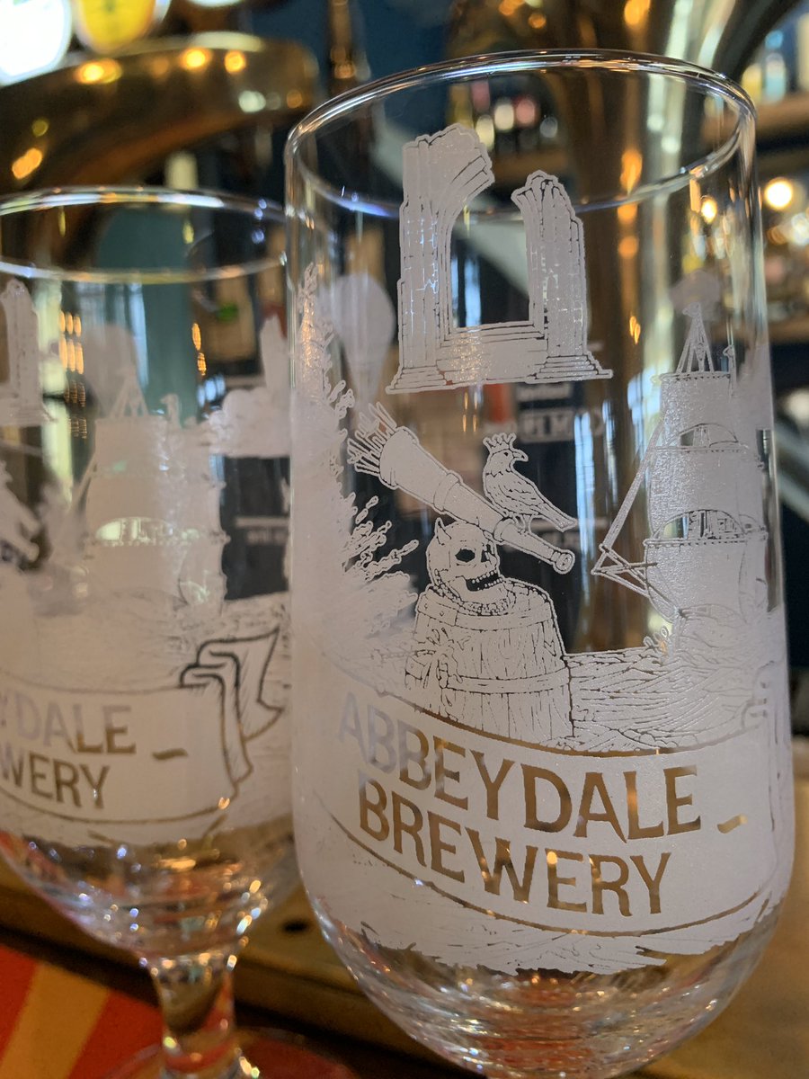 A 🥰HUGE thank you 🥰to our friends <a href="/AbbeydaleBeers/">Abbeydale Brewery</a> over in Yorkshire for our lovely new Bar Mats and absolutely ✨STUNNING ✨ glassware. Far too good for our Heathens who drink your Heathen. Cheers 🍻 Abbeydale 😘