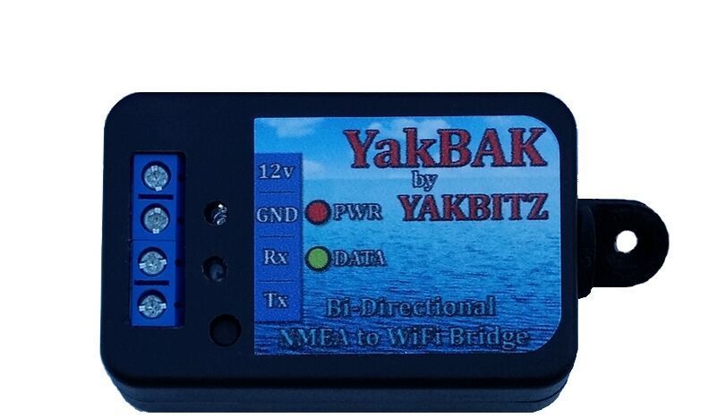 NMEA 0183 to WiFi Bi-Directional Bridge by YakBitz universalyachtparts.com/product/yakker…