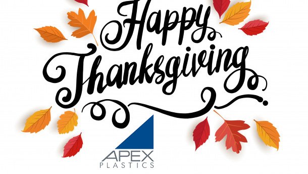 Apex_Plastics's tweet photo. Happy Thanksgiving from everyone at Apex Plastics!
#Thanksgiving #ApexPlastics #Plasticindustry https://t.co/41ZWxa2sMc