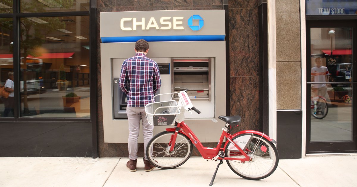 #CincyRedBikes can take you anywhere around Cincinnati, and you can take that to the bank! 😉
