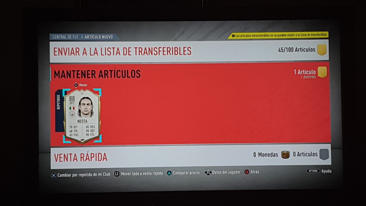 kasfresaa's tweet photo. @EASPORTSEsp @EASPORTSFIFA yo no se que les he hecho a aprte de darles mucho dinero cada fifa que sale y juego a mi rollo y siempre me joden con sus chorradas con todas las leyendas que hay y me toca la unica que tengo intrasferible tio que locura el año queviene selocomprajuan https://t.co/W6x6j29eo0