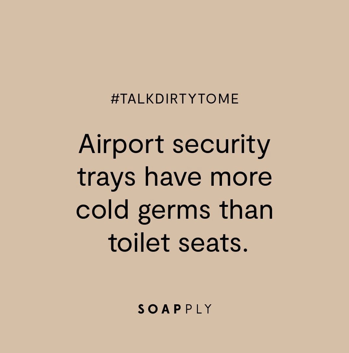 Thanksgiving travel tip: As soon as you’re through airport security, beeline it to the bathroom to wash your hands! You'll thank us later 🙌⁠
#TalkDirtyToMe