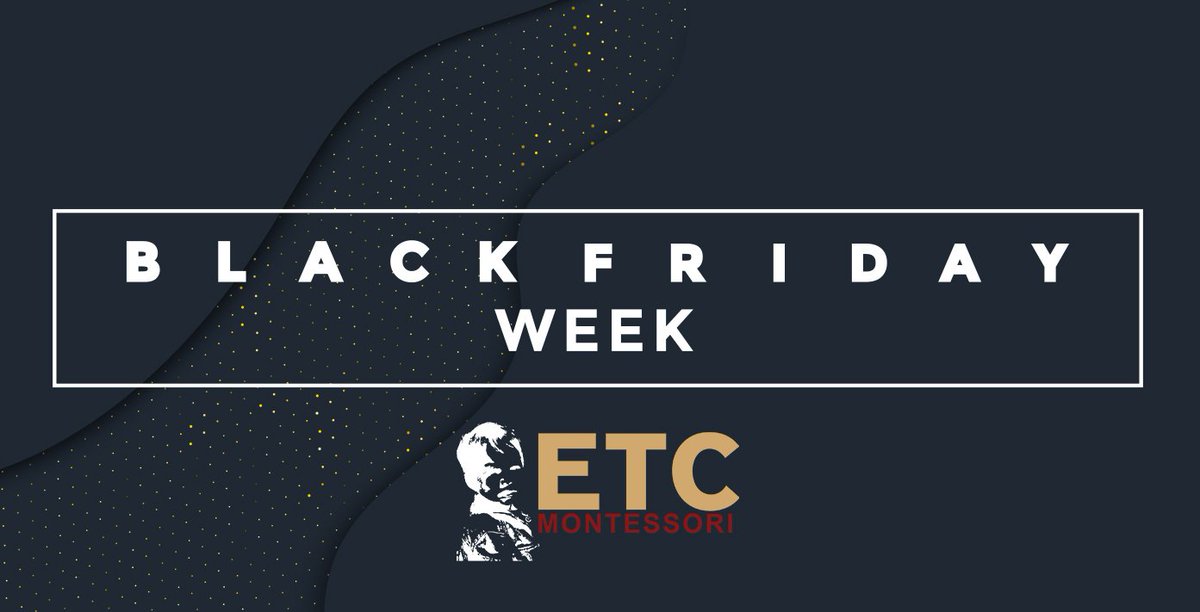 The schedule is out! Find out what product categories go on sale during the Black Friday Week event at ETC Montessori.
montessoriviews.com/post/black-fri…