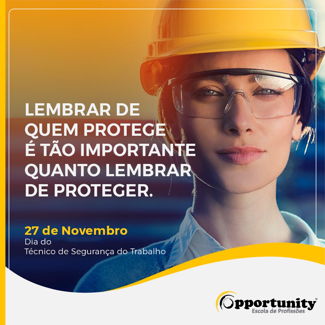 redeopp's tweet photo. 👷 O profissional que não esquece nenhum detalhe para garantir a segurança de todos não poderia ser esquecido!
.
Parabéns aos Técnicos de Segurança do Trabalho 👏👏👏
.
📆 27 de Novembro | Dia do Técnico de Segurança do Trabalho https://t.co/2BWJsO4RUx