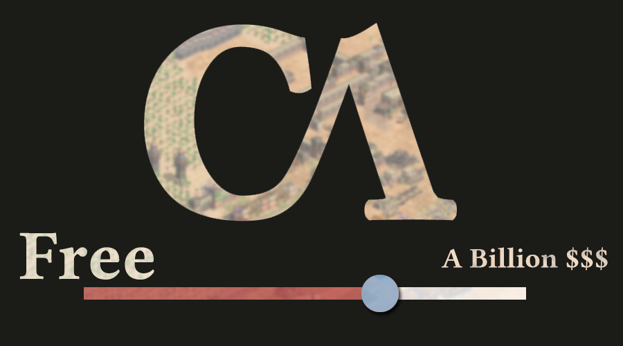 CaptureAge's tweet photo. By popular demand we will be adding a new slider feature to our website.
Many people wanted to support us with a billion dollars, but that wasn't possible yet. While at it we also added a Free option.
Until we add this all CA subs will be free. #ageofempires #captureage https://t.co/jcdEluclc6