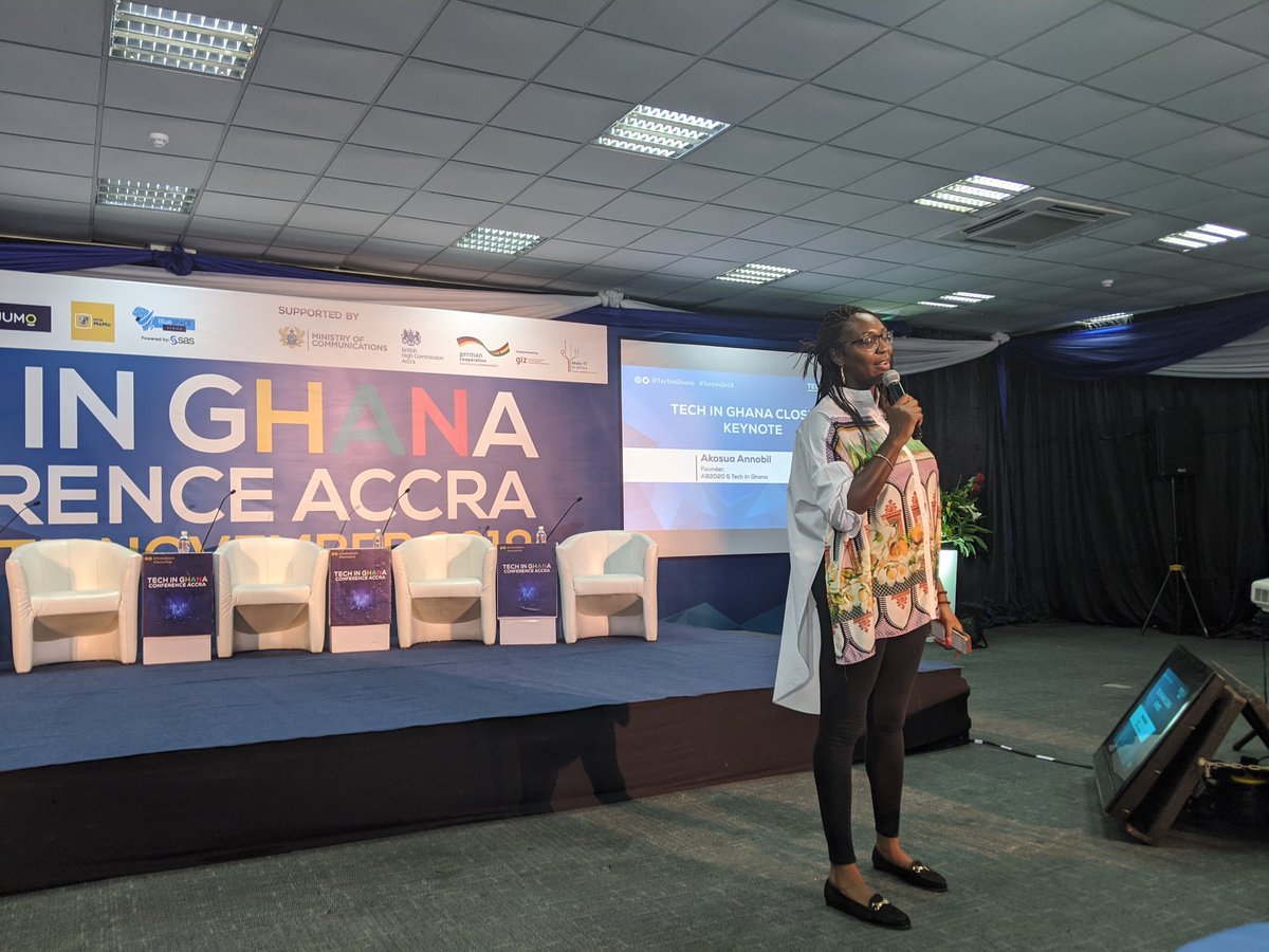 TechLabari's tweet photo. The breakout sessions are all wrapped up and we're here for the closing keynote from @AkosuaAnnobil of @AfricaBiz2020 #TechinGh19 https://t.co/zarylEsiyt