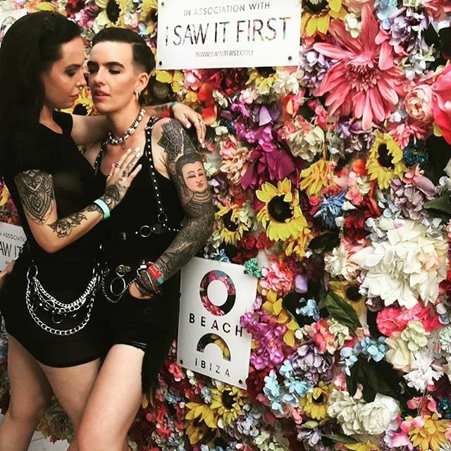 Kim13Collins's tweet photo. ❤️🧡💛💚💙💜💖
@isawitfirst @obeachibiza 
#couple #holiday #tbt #ibiza #obeach #isawitfirst #couple #couplegoals #lgbtqia #girlswholovegirsl #tattoosofinstagram #tattoos #babeswithtattoos #love #loveislove https://t.co/GEd0yVkqAG https://t.co/KRG4dslOE4