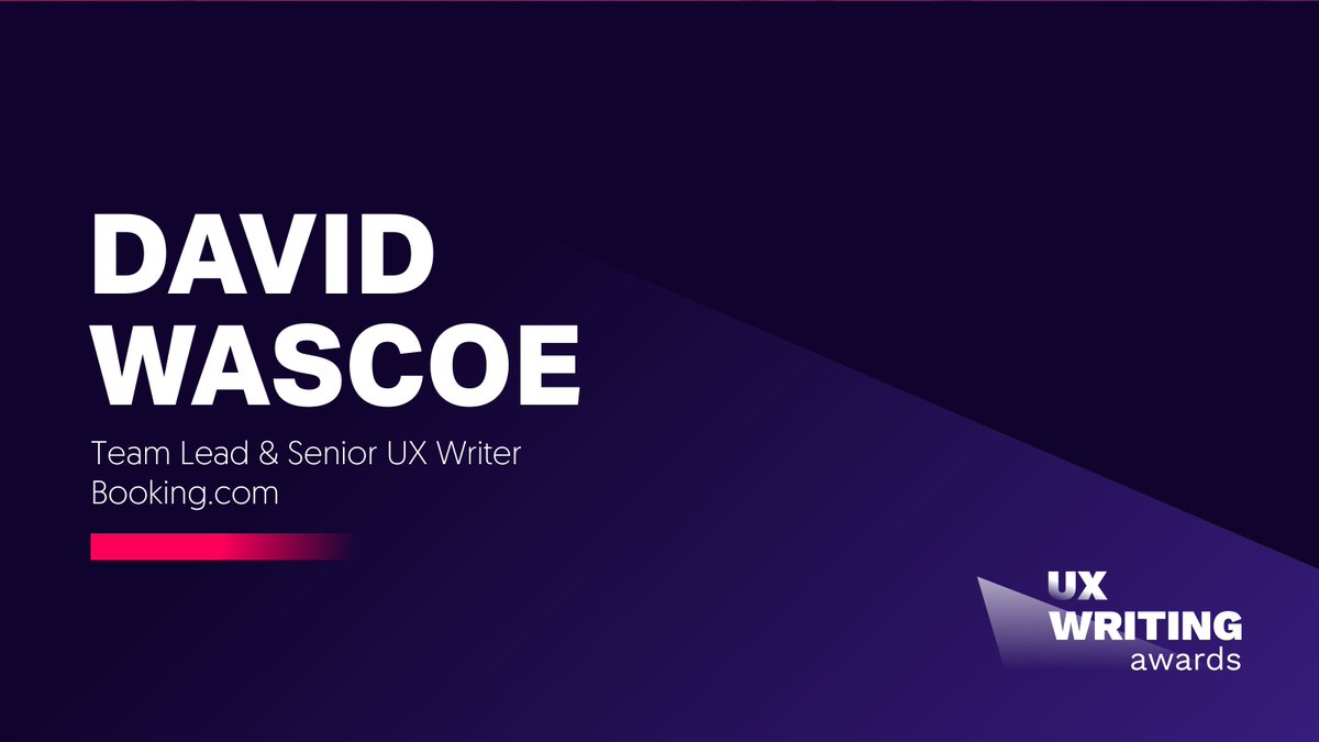 MisterKoreander's tweet photo. Morgen openen we de UX Writing Awards met een heel toffe talk. Van David Wascoe, Team Lead &amp; Senior UX Writer bij @bookingcom, wel te verstaan! Het onderwerp? De toekomst van #UXwriting. Meer verklappen we lekker niet. Tot morgen! #awards https://t.co/geX0n9B8qs