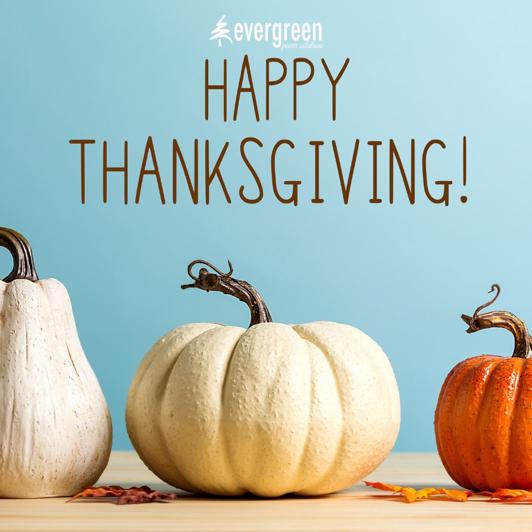 EvergreenPowSol's tweet photo. Happy Thanksgiving from Evergreen Power Solutions! 🦃 🍁 #thanksgiving #thanksgiving2019  #electricity #electricitybill #electricityrates #Texas #EvergreenPowerSolutions https://t.co/JV31DKurAS