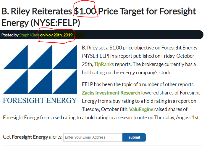 foresight energy