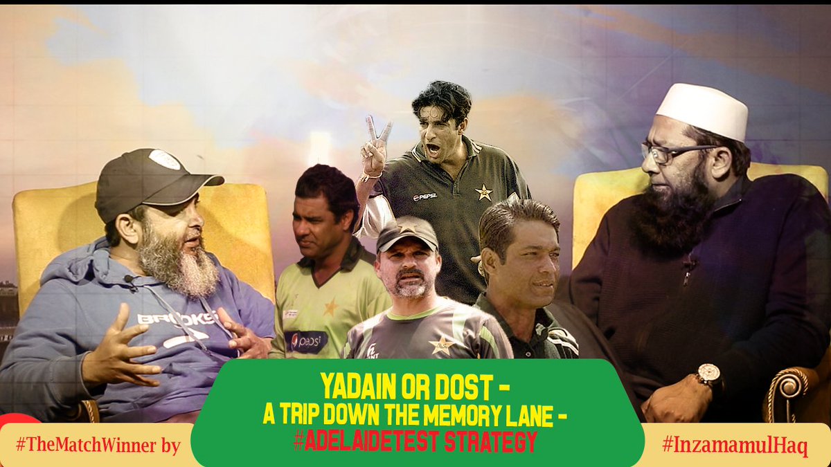 Yadain or Dost. Today I sat down with 
<a href="/Mushy_online/">Mushtaq Ahmed</a>
 and had a trip down the memory lane. We have also discussed Pakistan strategy for the day-night  #AdelaideTest.  

youtu.be/gTDmKrPA2Sw

#TheMatchWinner by #InzamamulHaq #PAKvAUS #WorldTestChampionship