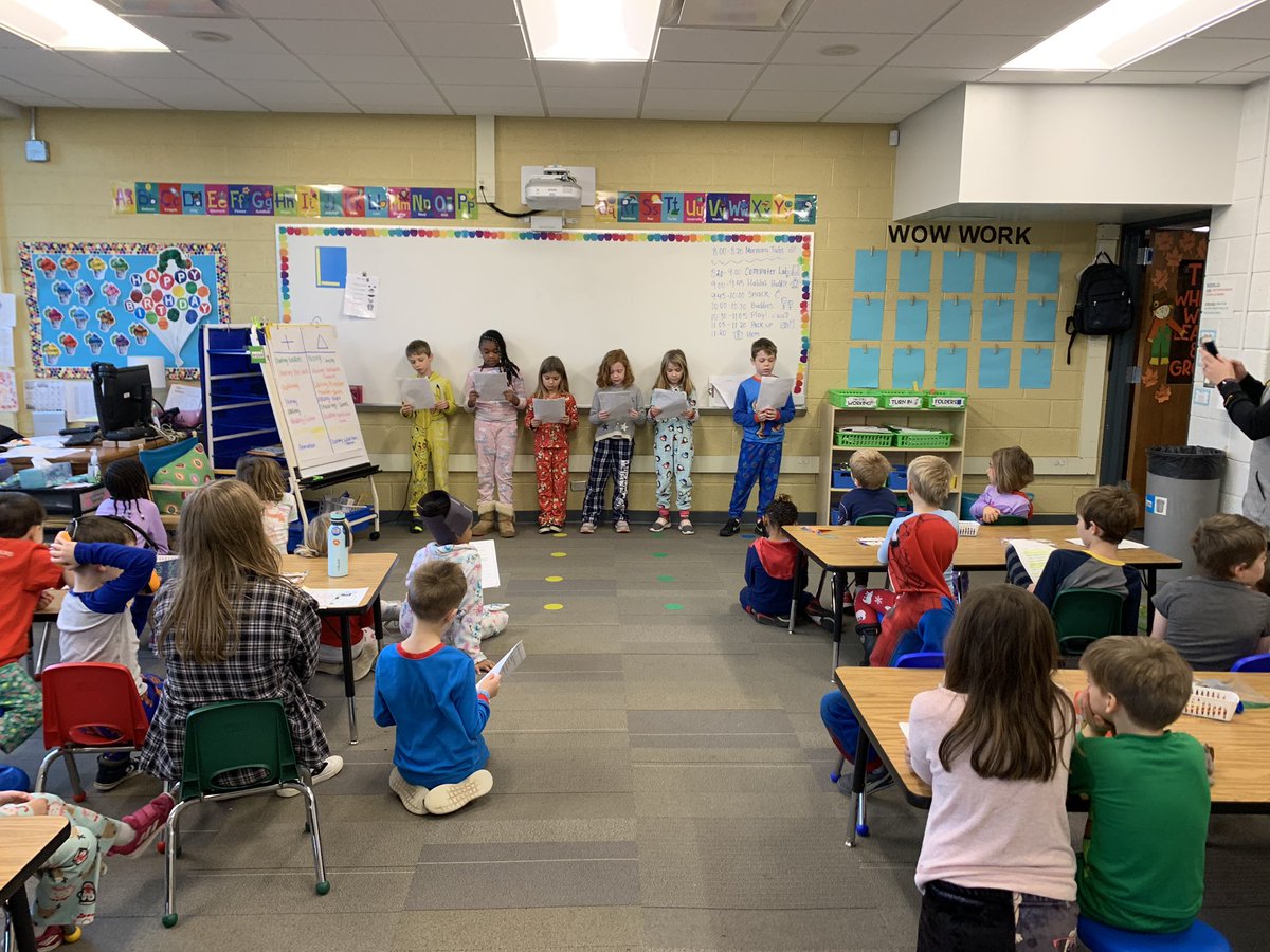 MsRottner's tweet photo. Our second grade buddies performed their Reader’s Theater for our TK classroom! They were great! @LChildress2nd https://t.co/FgV6VT1c6y