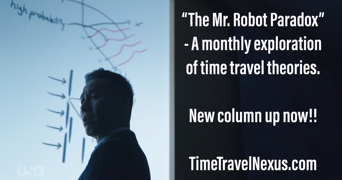 mrrobotparadox's tweet image. The mystery continues... Is #MrRobot about #TimeTravel - Is #TyrellWellick really gone - Is #QuantumPhysics the foundation upon which #Whiterose will “build a new world.” ??? It’s time for the next installment of “The Mr. Robot Paradox” @TimeTravelNexus timetravelnexus.com/the-mr-robot-p…