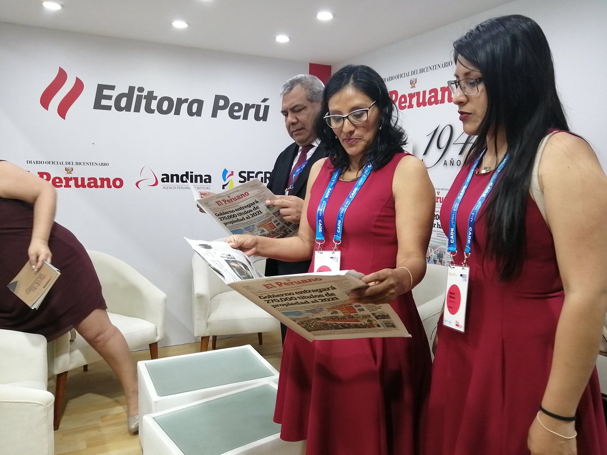 Agencia_Andina's tweet photo. 👉Periodistas de la @Agencia_Andina y @DiarioElPeruano presentes en el #CADE2019 desde Paracas. Sigue las transmisiones en todas nuestras plataformas https://t.co/qbmPwuzHFi https://t.co/6U0QEnde4A