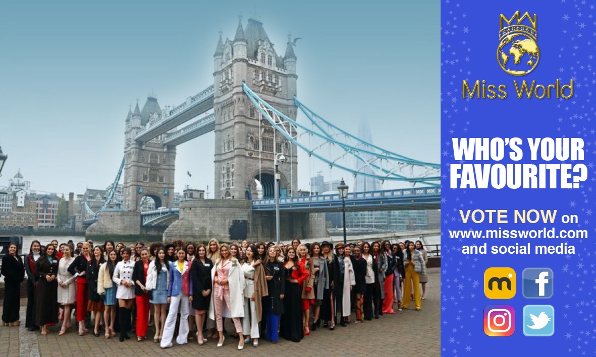 Who is your favourite #MissWorld2019 contestant and who will be wearing the famous blue #MissWorld crown in #London on 14 December? Make your vote count on
missworld.com and across our social media channels