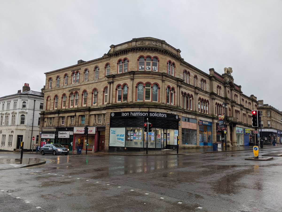 The Lion Buildings opposite were also designed by Pritchett in 1852. 2/7