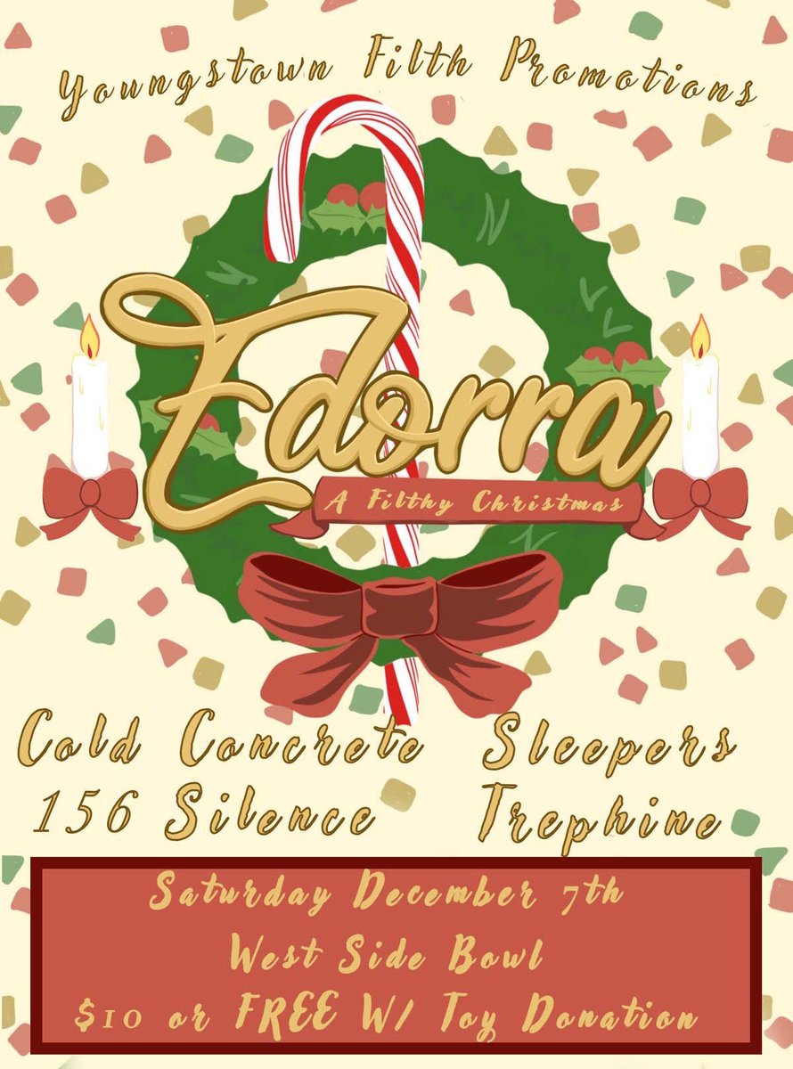 This show is next Saturday. Bring a toy donation and wear your ugliest christmas sweater