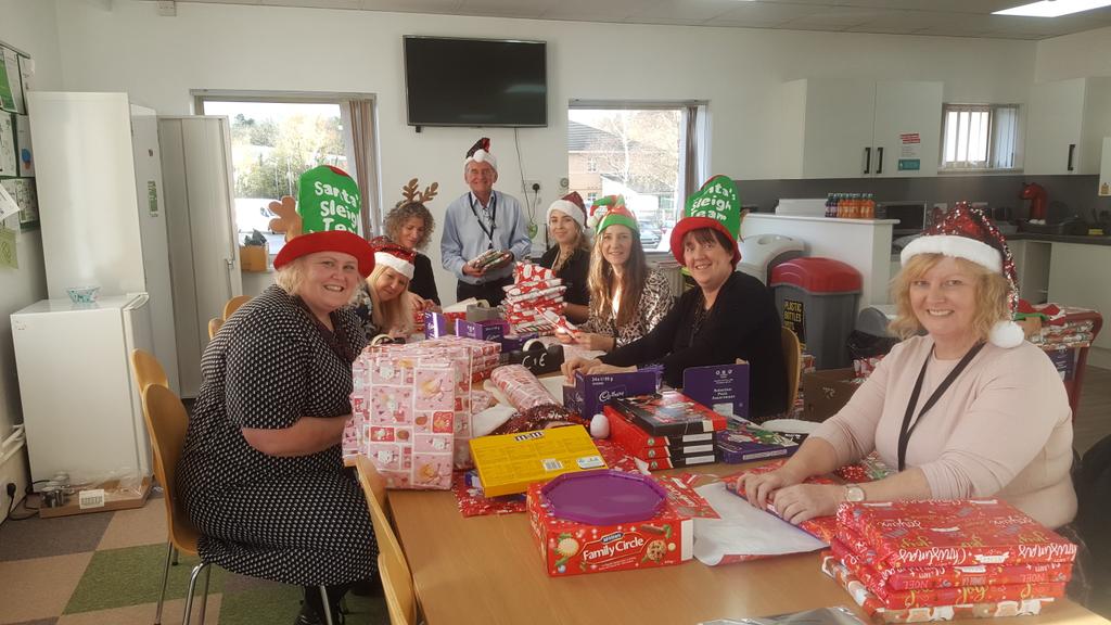Santa's Melin Elves packing selection boxes getting ready for this years Santa's festive journey throughout our communities
ho ho ho
