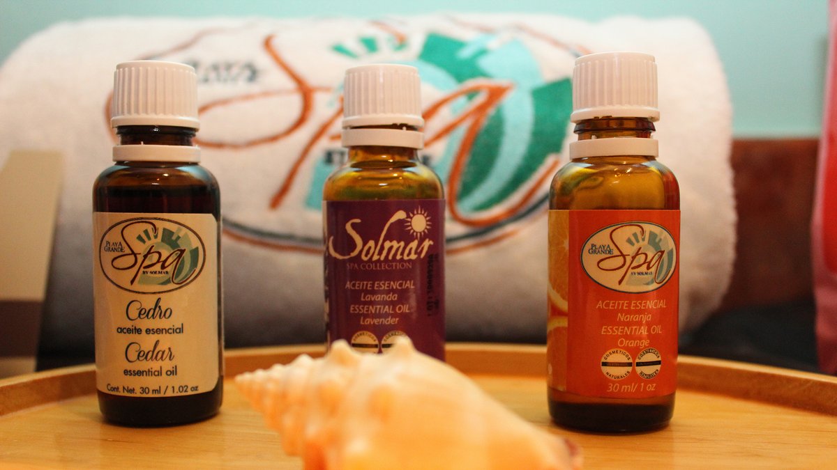 spacollection's tweet image. Introducing signature Playa Grande essential oils: cedarwood for focus, lavender for relaxation, and orange to energize… which one will you choose?  Book your appointment today! Visit #solmarresorts at #cabosanlucas