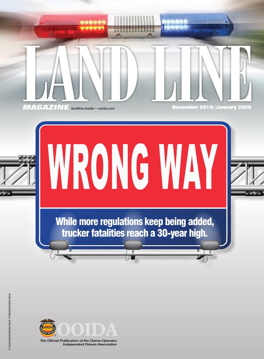 Land_Line_Mag's tweet photo. Read the December 2019/January 2020 issue of Land Line online now.
https://t.co/GvdkdTJlfh
#Trucking #News #SmallBusiness #OwnerOperator #ProfessionalDriver #Trucker #CDLHolder #Regulations #IndustryNews #Transportation #LaborRights #WorkingConditions #HoursOfService
@OOIDA https://t.co/mIwa9LvUid